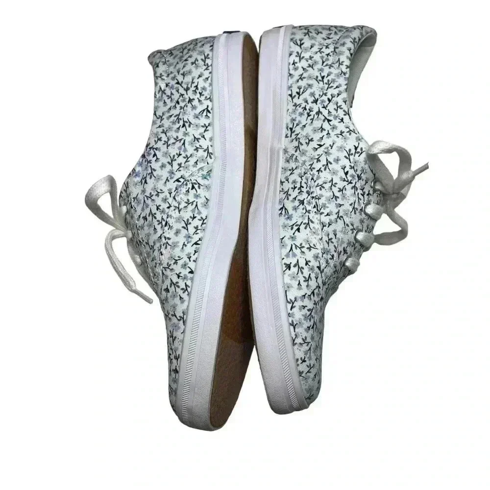 Keds Marilyn Monroe Crew Womens Sneakers•Size 7• Blue and White Floral•